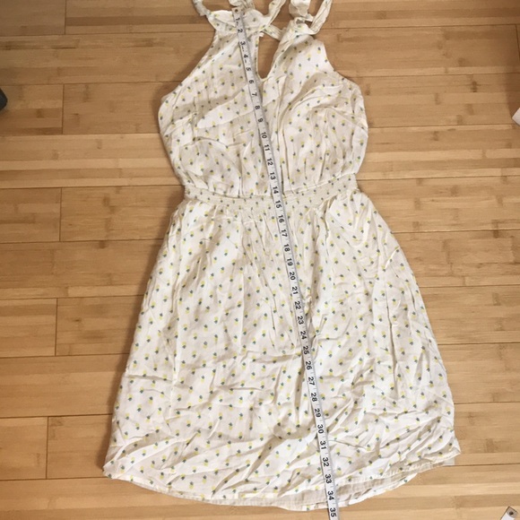 Jessica Simpson Pineapple Halter Mini Dress Small - Picture 4 of 10